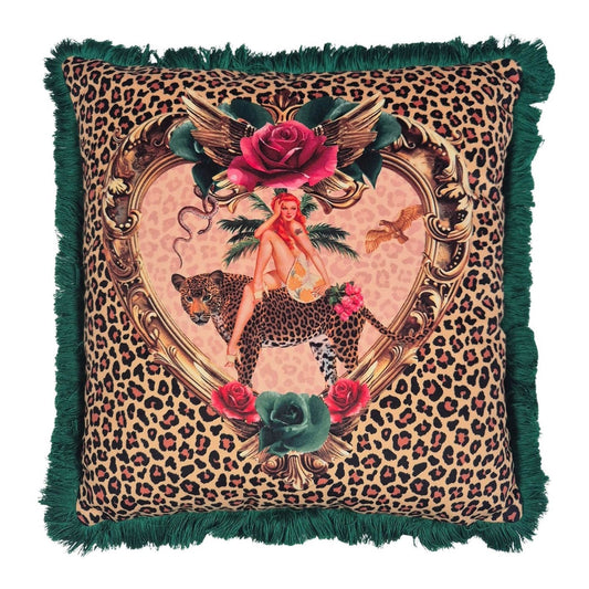 Tiger Rose Cushion Queen K