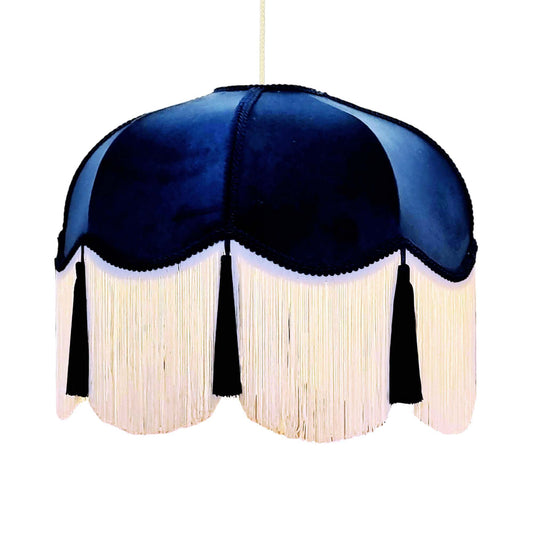 Moulin Rouge Lampshade Navy (Medium Stock)