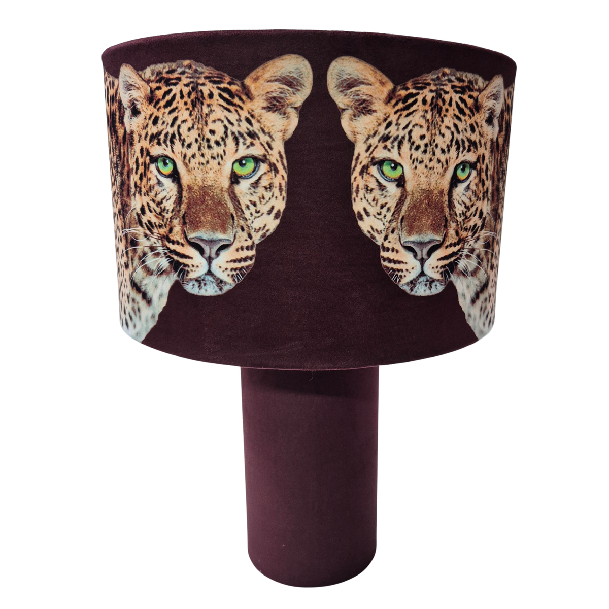 Leopard Lounge Table Lamp Chocolate
