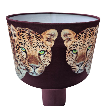 Leopard Lounge Table Lamp Chocolate