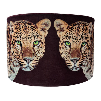 Leopard Lounge Lampshade Chocolate
