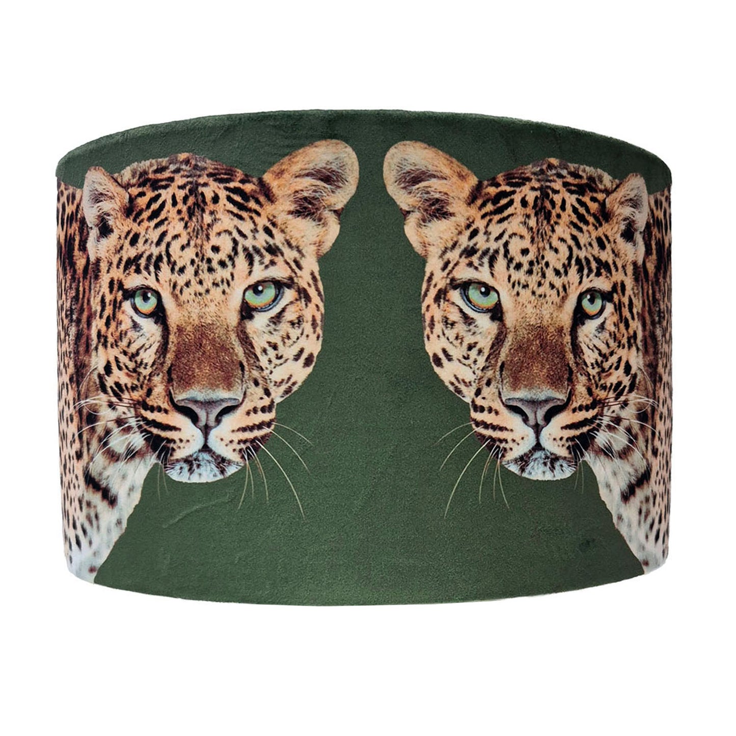 Leopard Lounge Lampshade Olive