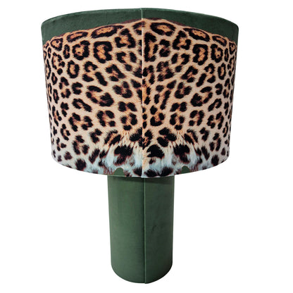Leopard Lounge Table Lamp Olive