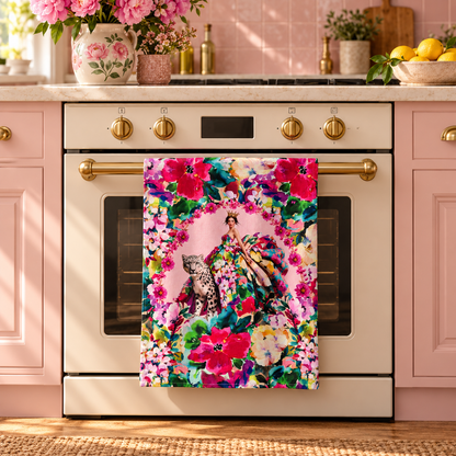 Her Wild Majesty Linen Tea Towel | Queen K