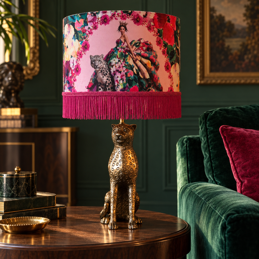 Lord Leopard Gold Table Lamp