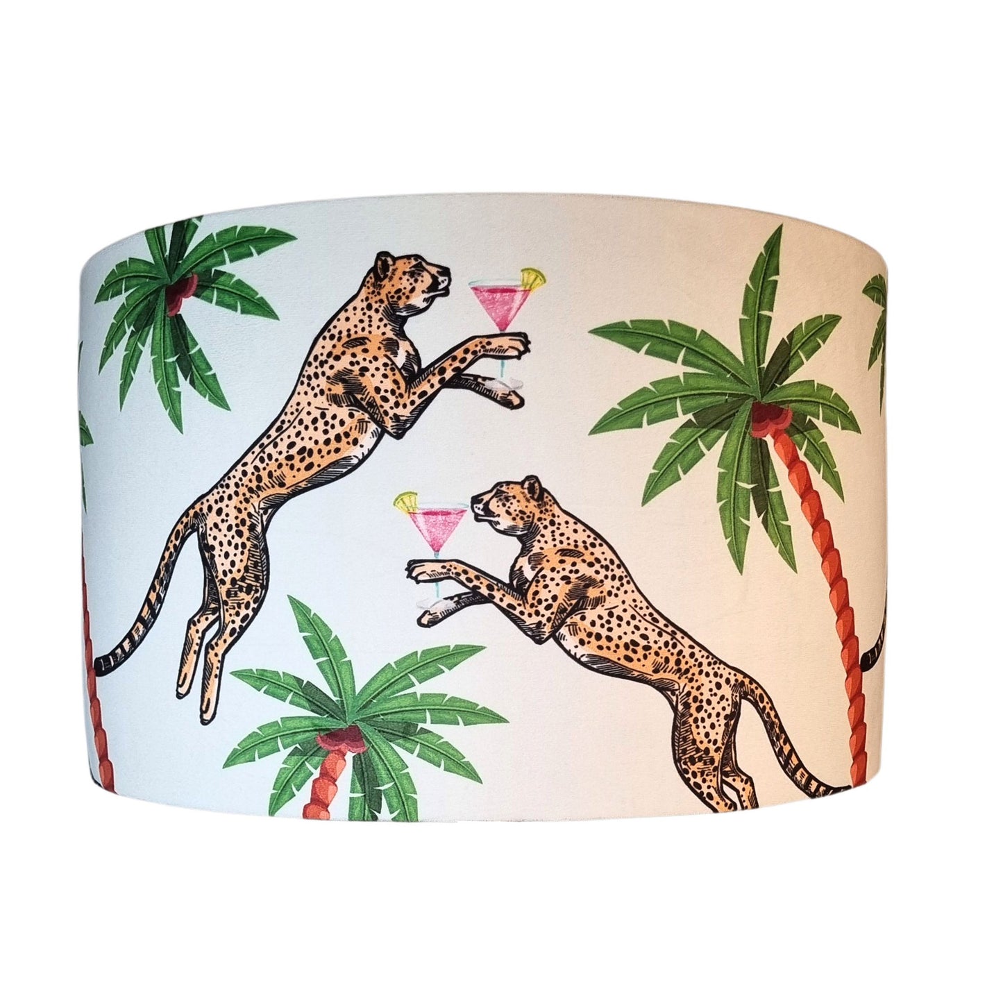 Cocktail Cheetah Drum Lampshade Ice Dream