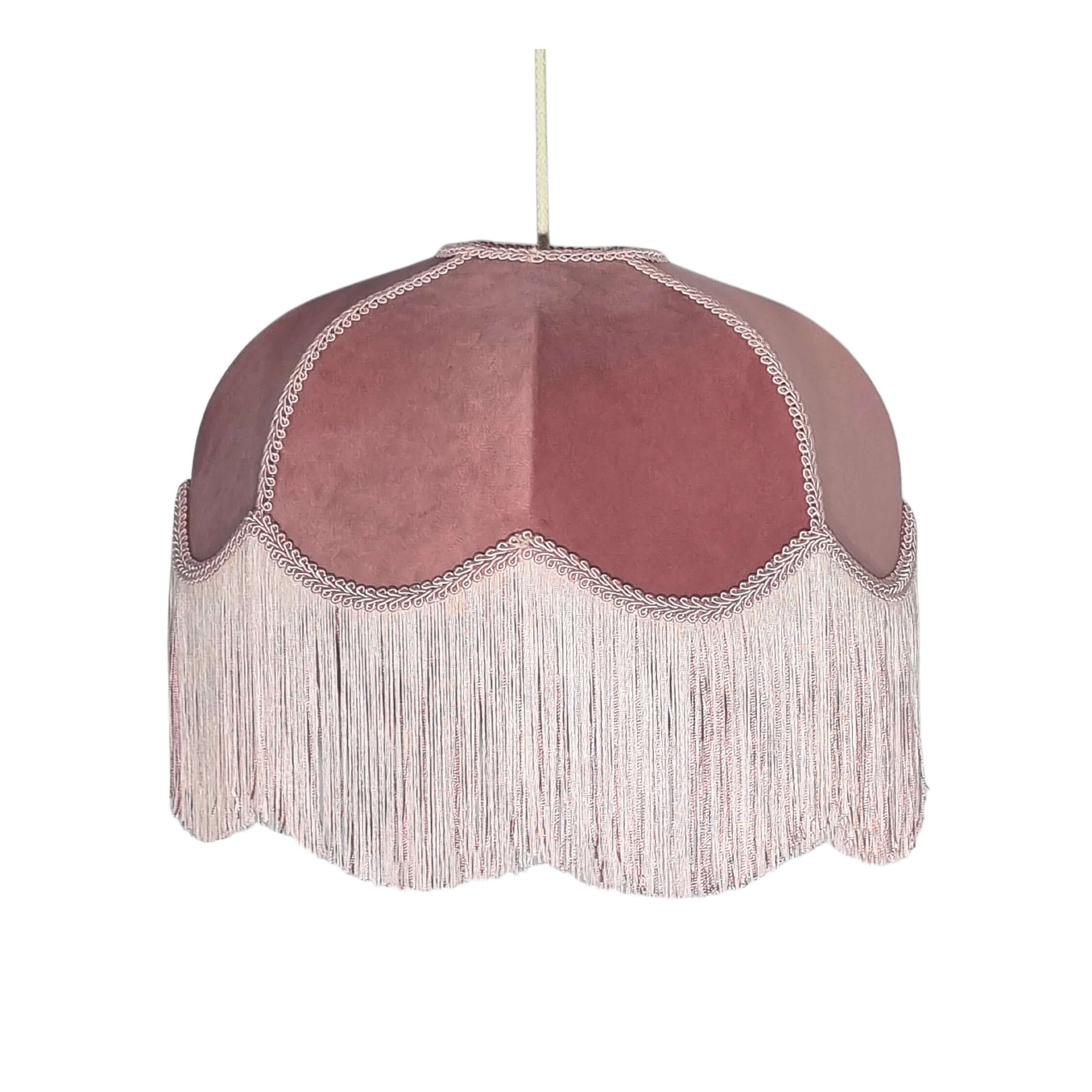 Pink on sale tassel lampshade