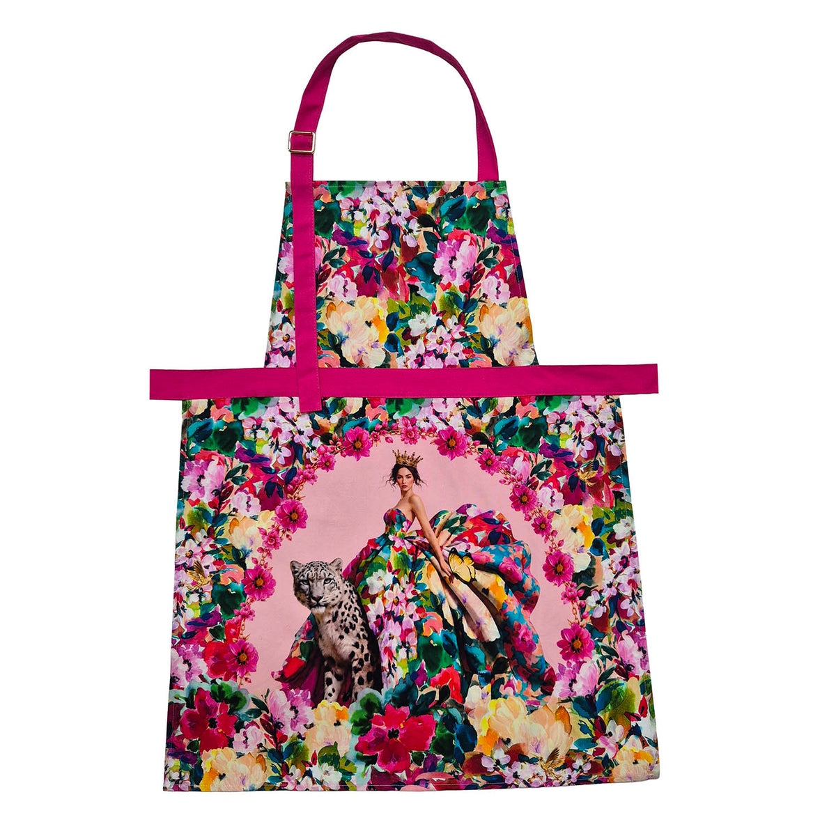 Her Wild Majesty Floral Apron