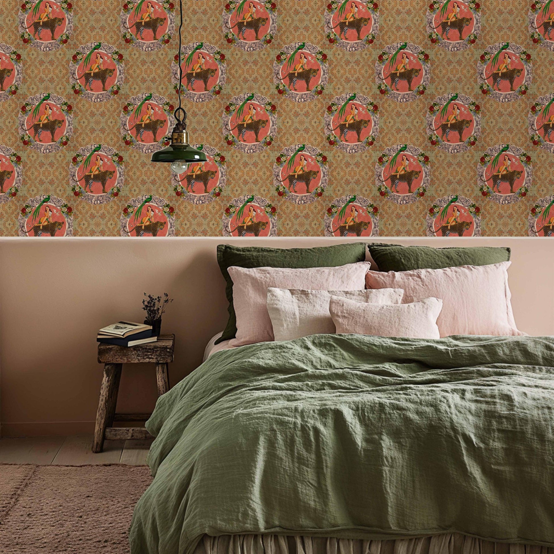 Alice Vintage Wallpaper Orange