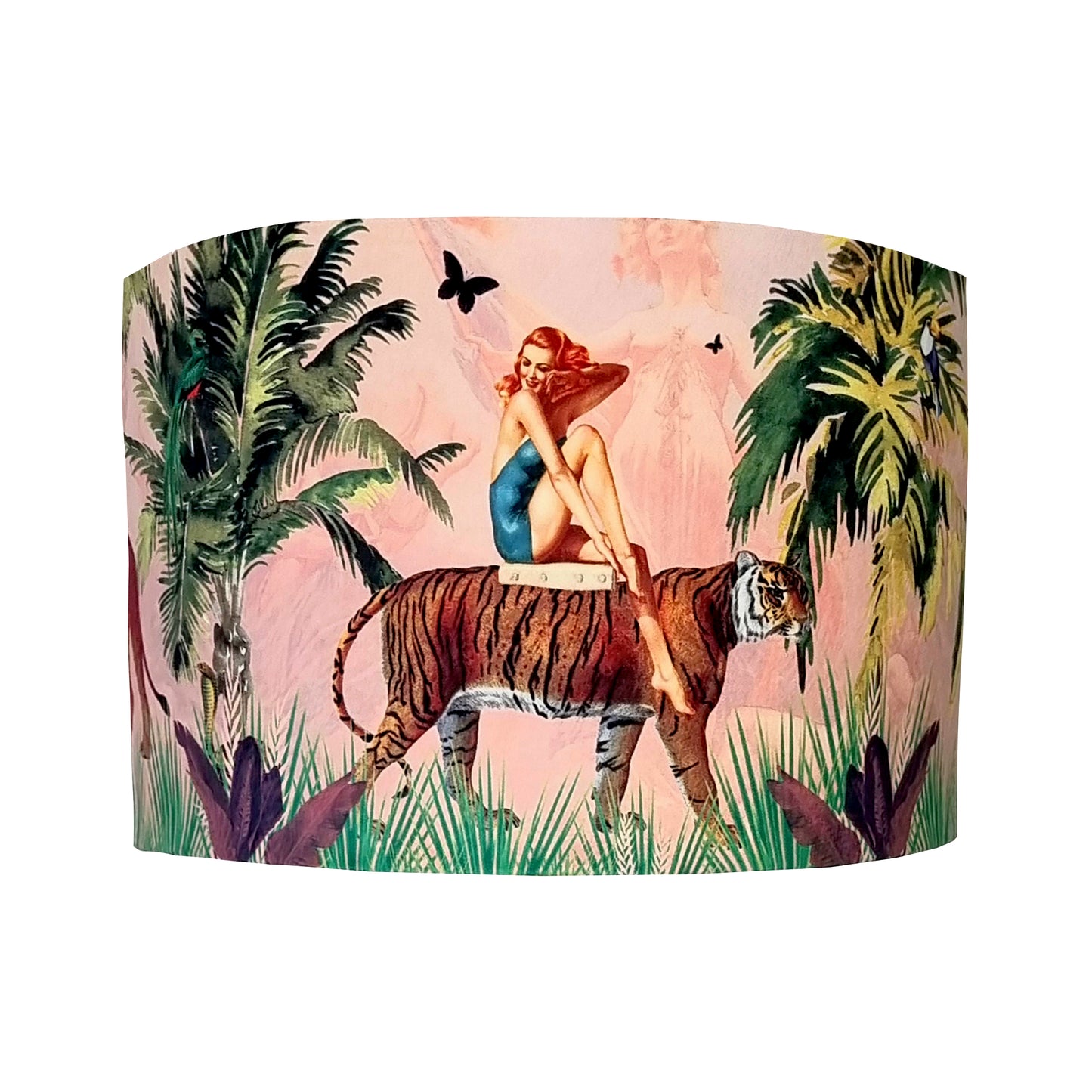 Jungle Walk Lampshade Pink