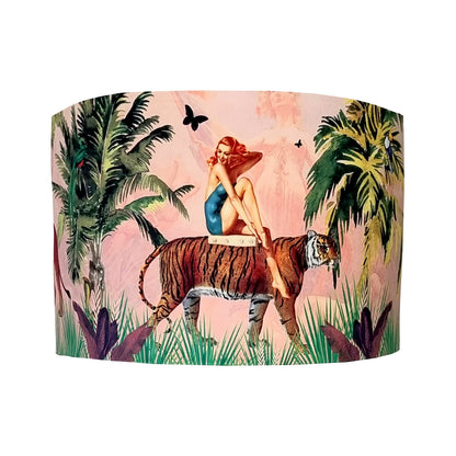 Jungle Walk Lampshade Pink