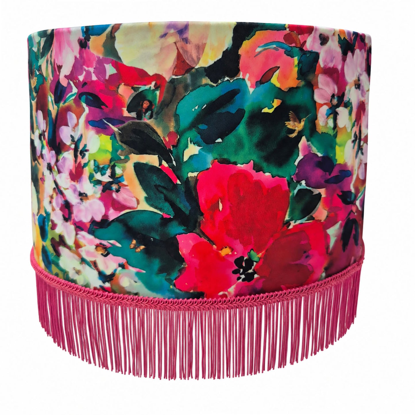 Her Wild Majesty Fringed Lampshade