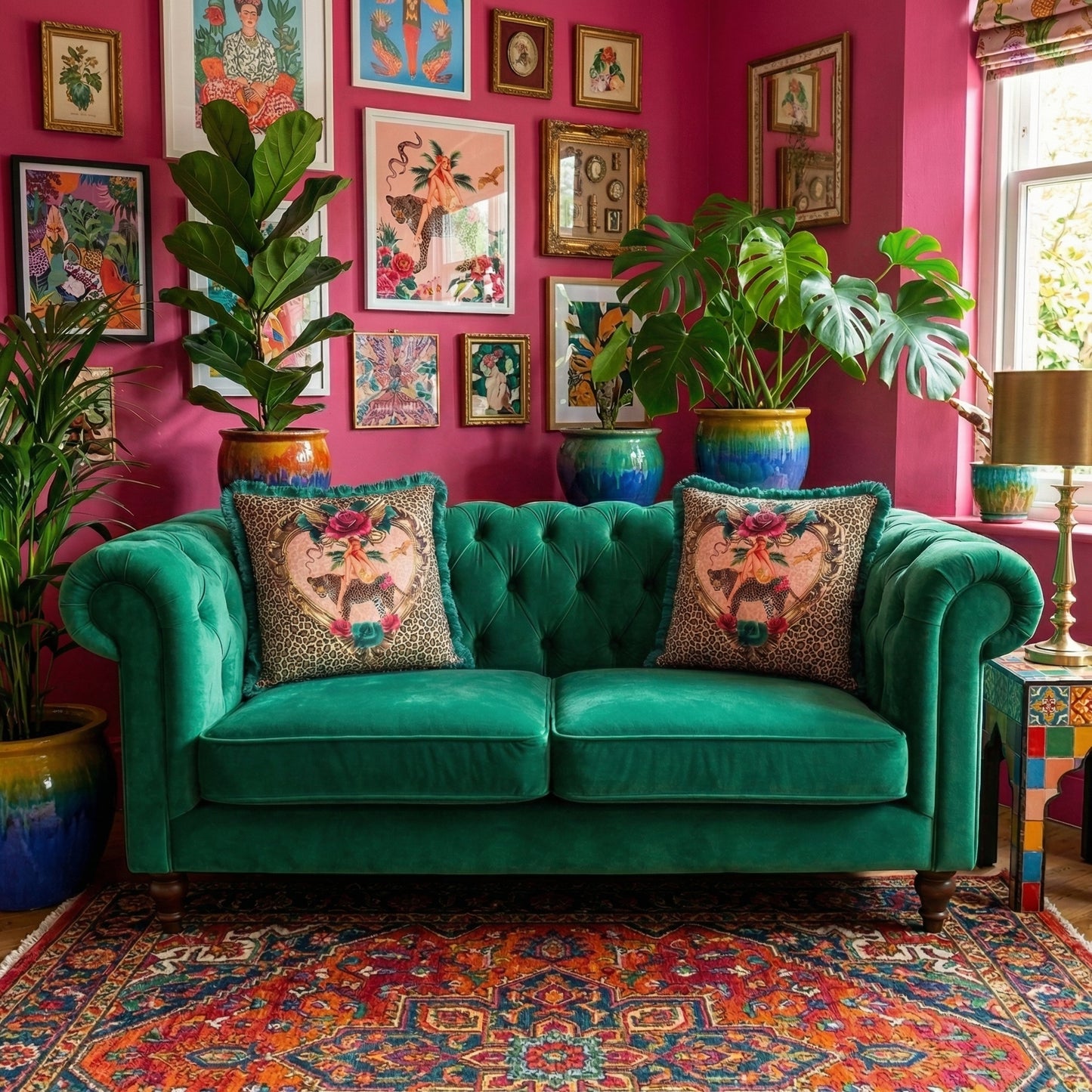 Tiger Rose Cushion Queen K