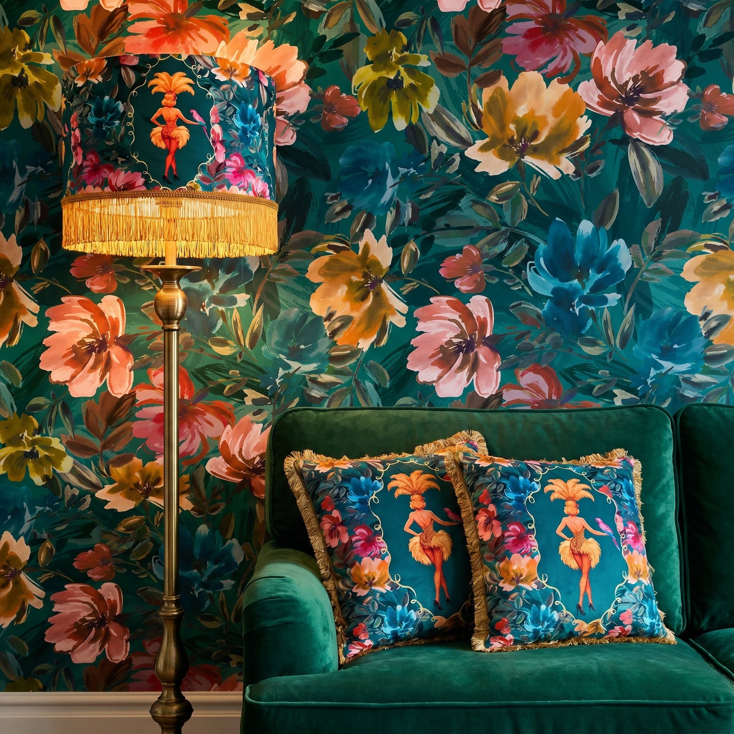 Lulu LaRue Fringed Lampshade