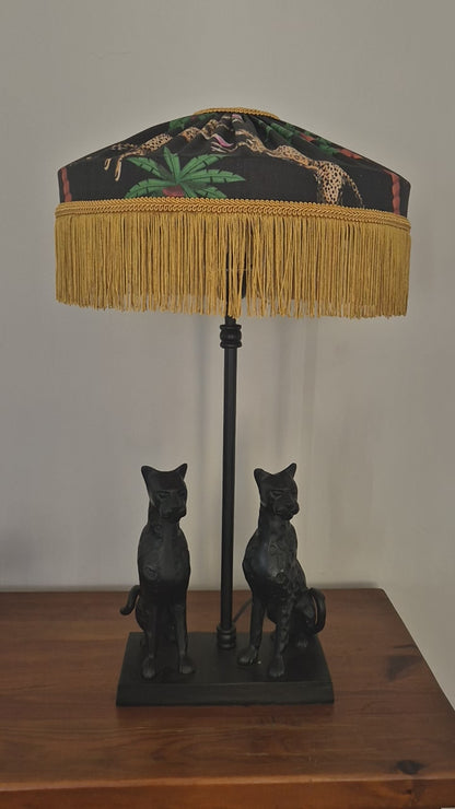 Cocktail Cheetah Pleated Lampshade