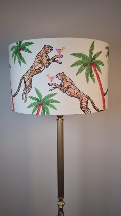 Cocktail Cheetah Drum Lampshade Ice Dream