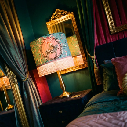 Gigi Cherry Blossom Fringed Lampshade